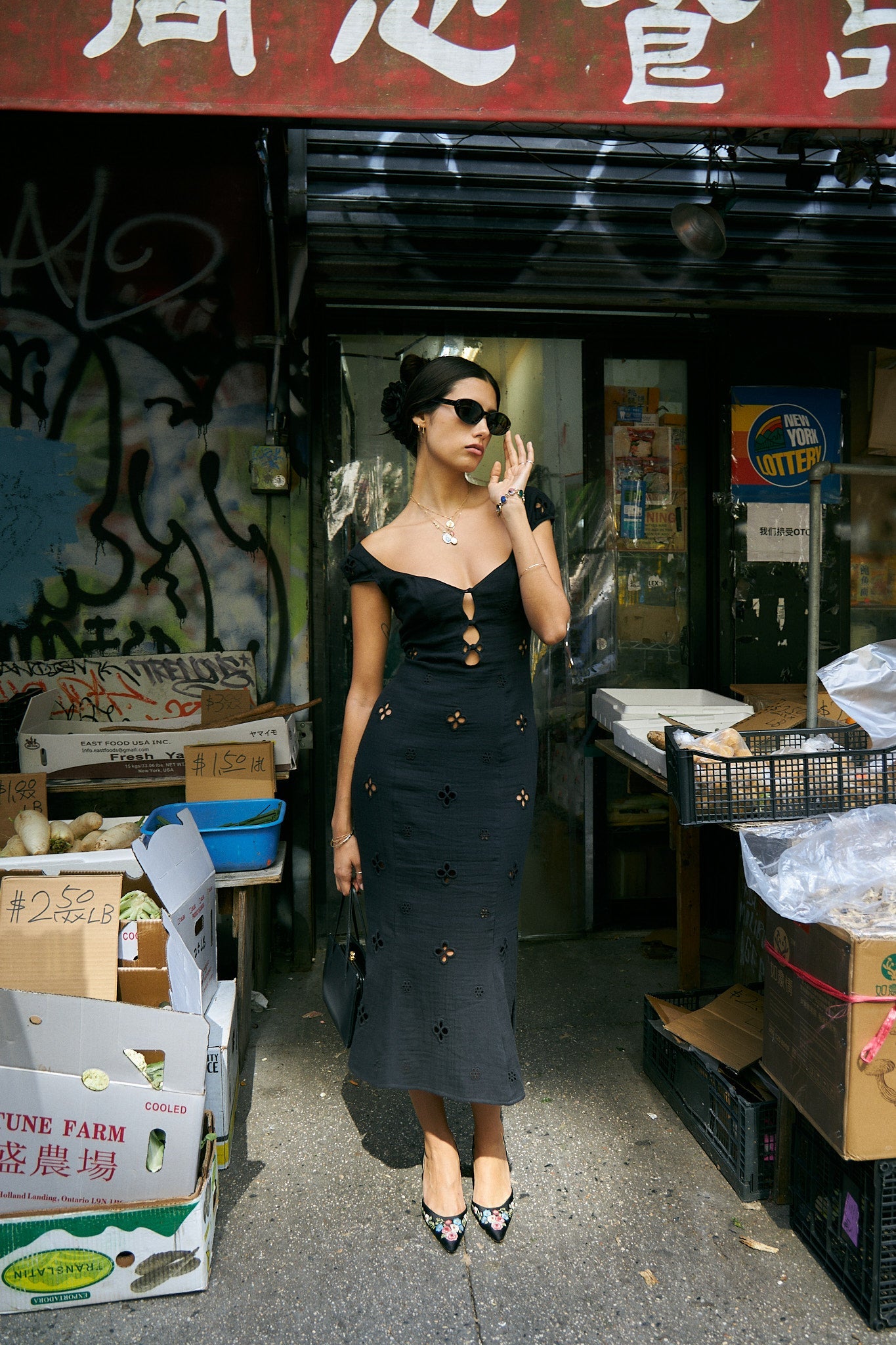 Maria Dress in Noir