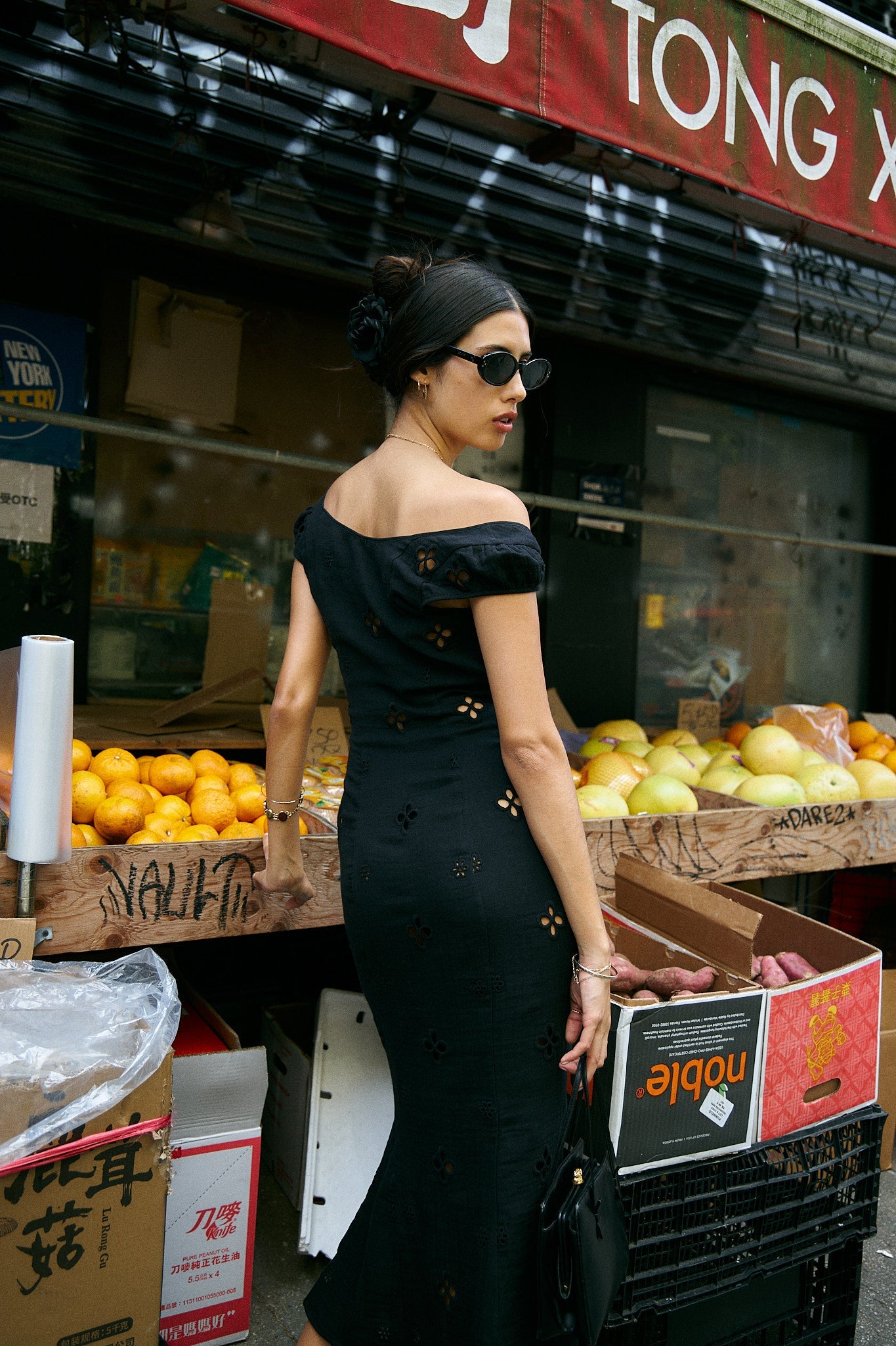 Maria Dress in Noir