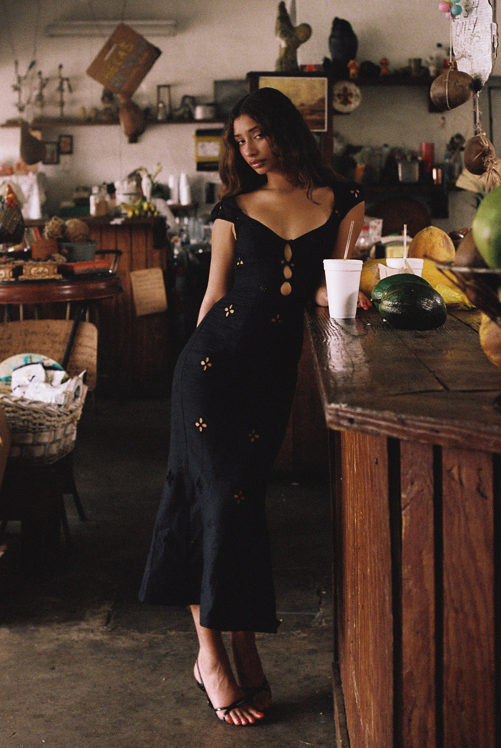 Maria Dress in Noir