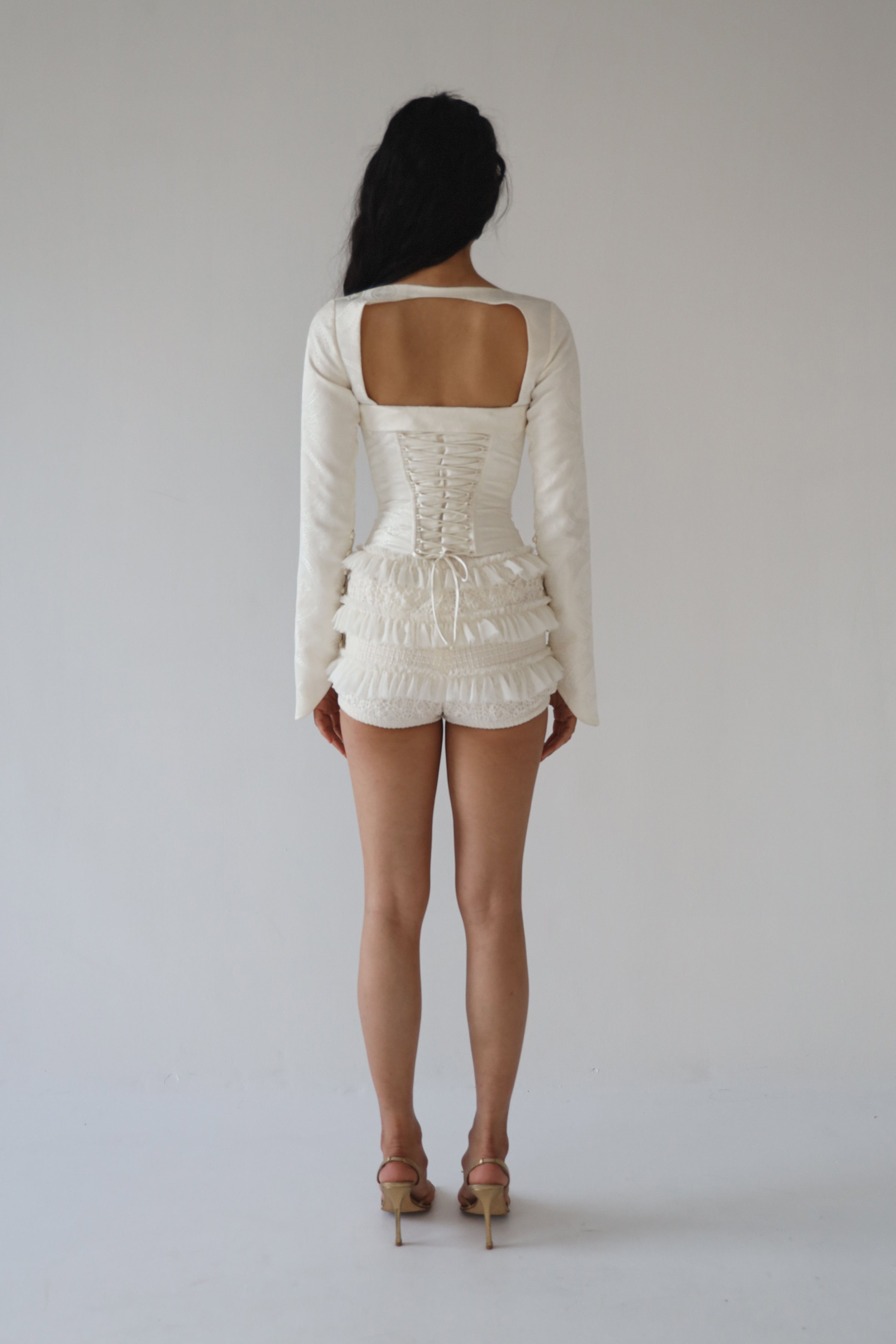 Medici Bustier in Pearl