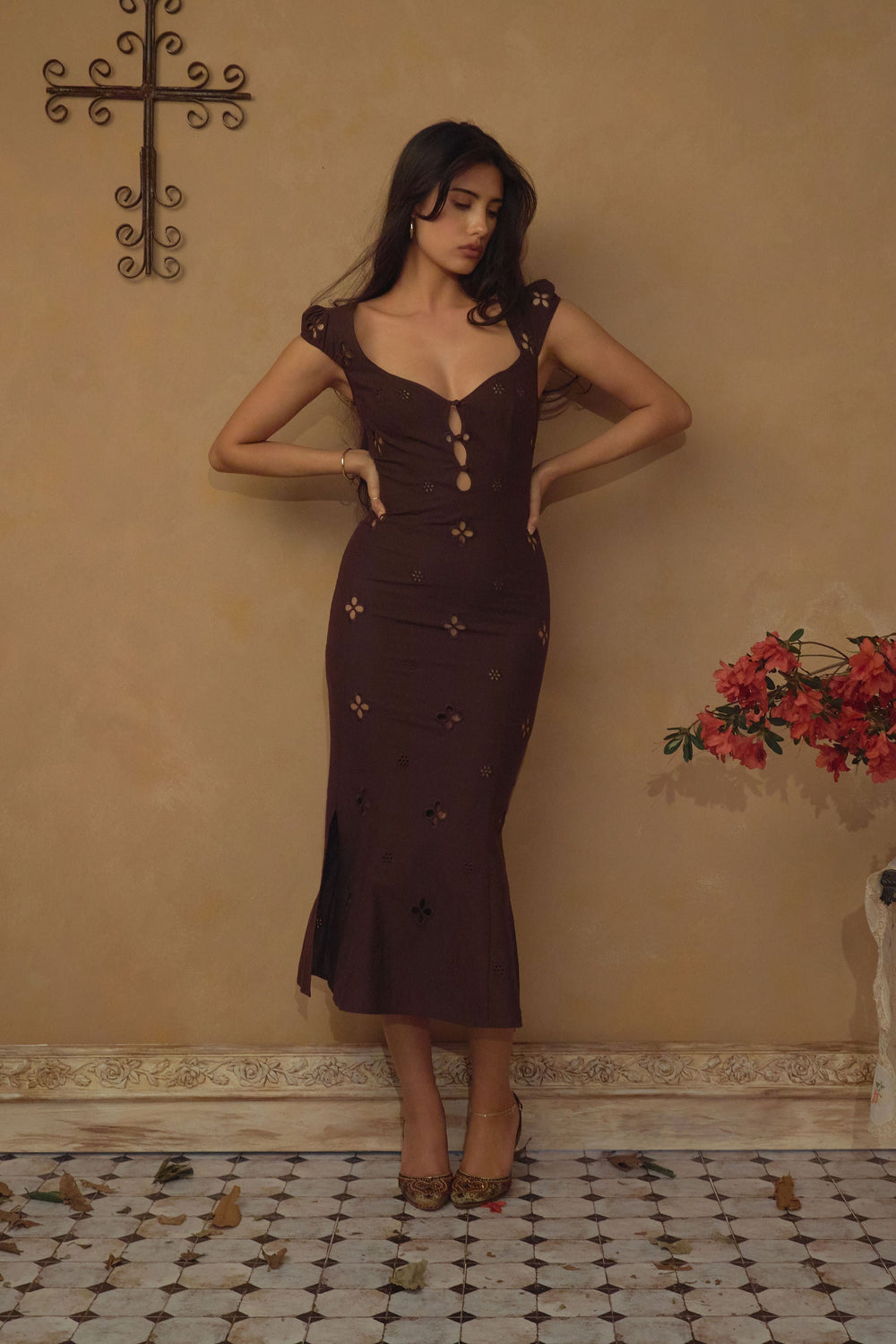 Maria Dress in Chocolat