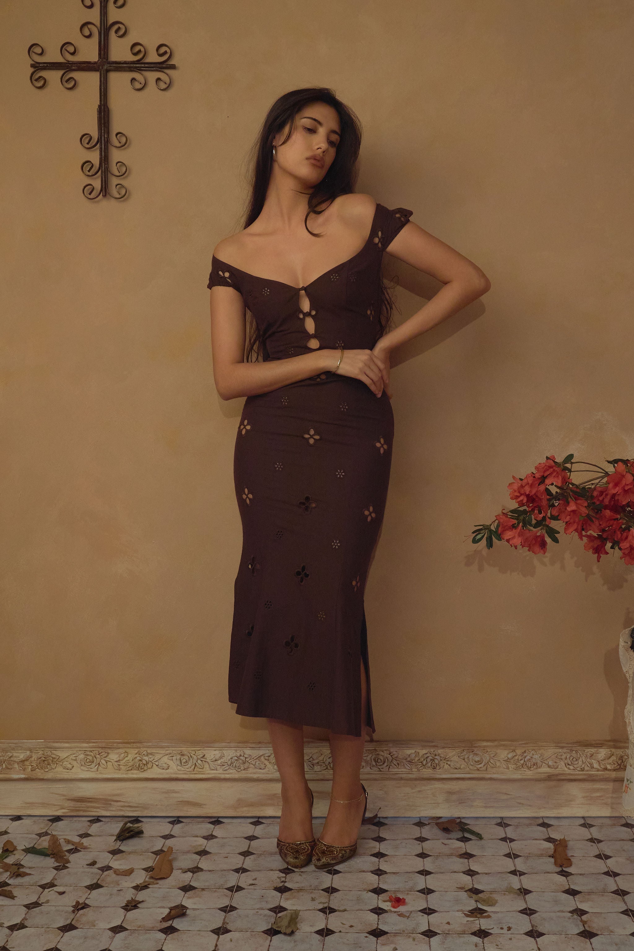 Maria Dress in Chocolat