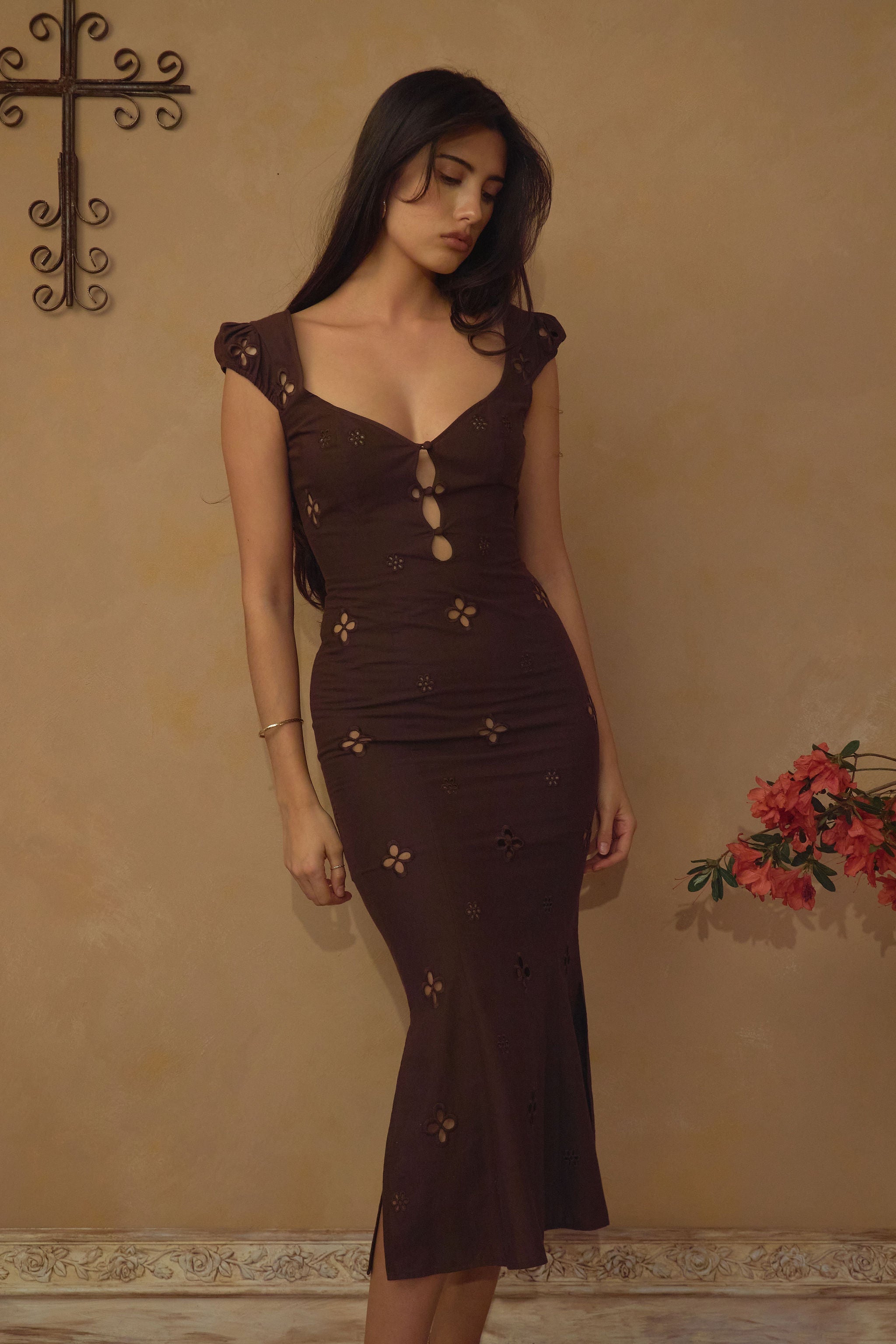 Maria Dress in Chocolat